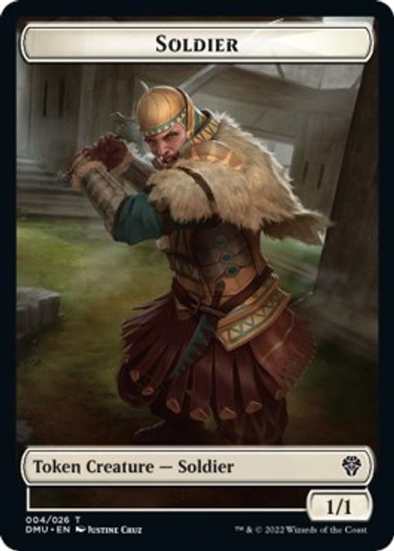 Soldier // Dragon Double-sided Token - Token