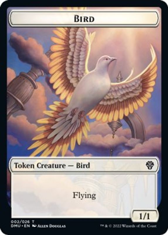 Bird (002) // Ornithopter Double-sided Token - Token
