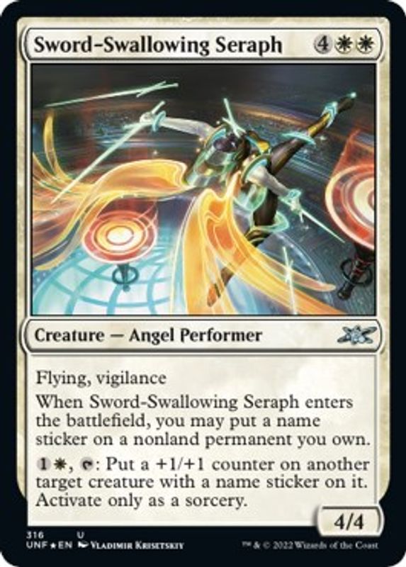 Sword-Swallowing Seraph (Galaxy Foil) - 316 - Uncommon