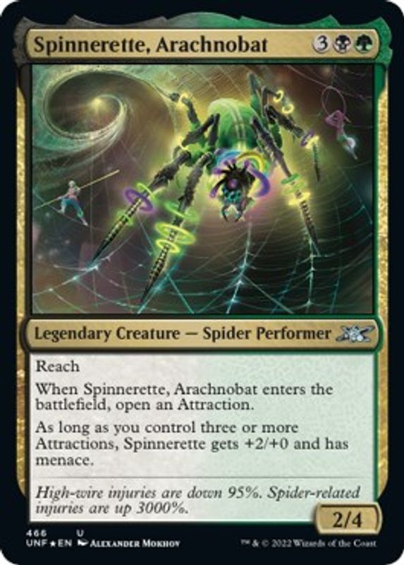Spinnerette, Arachnobat (Galaxy Foil) - 466 - Uncommon