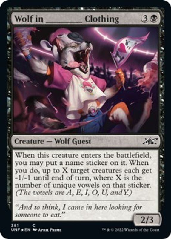Wolf in ______ Clothing (Galaxy Foil) - 381 - Common