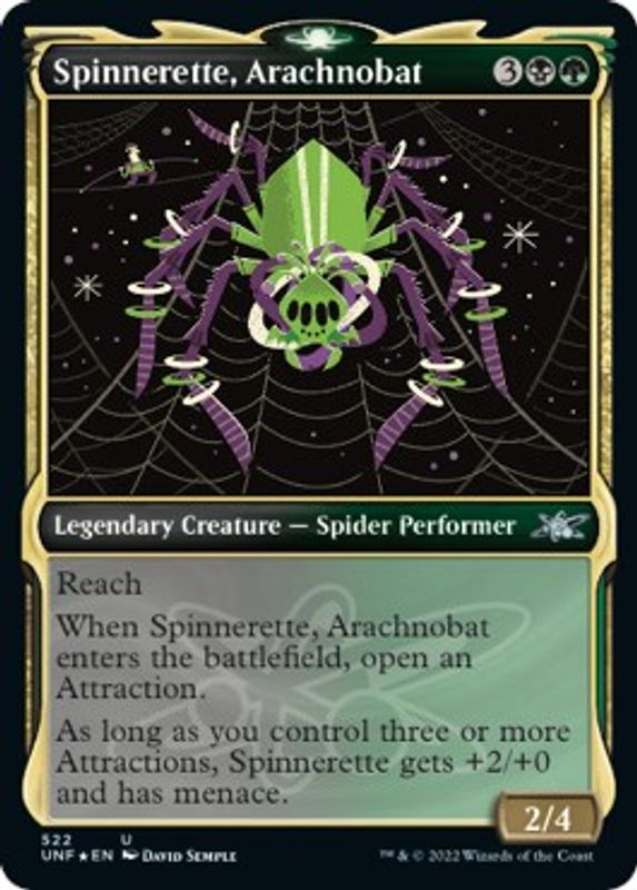 Spinnerette, Arachnobat (Showcase) (Galaxy Foil) - 522 - Uncommon
