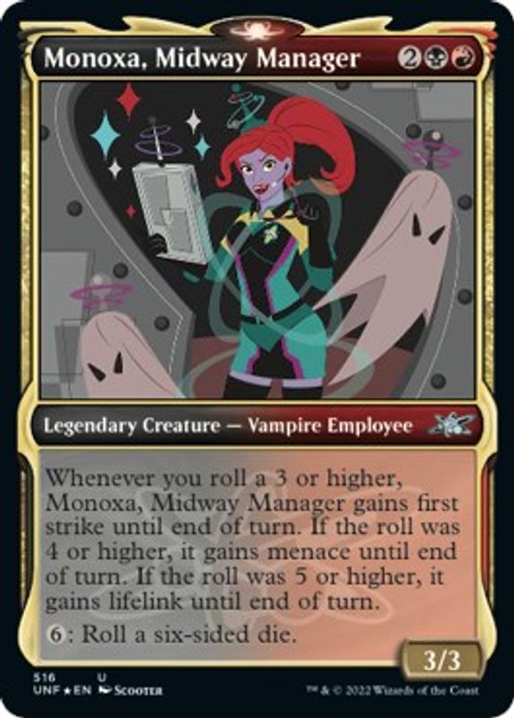 Monoxa, Midway Manager (Showcase) (Galaxy Foil) - 516 - Uncommon