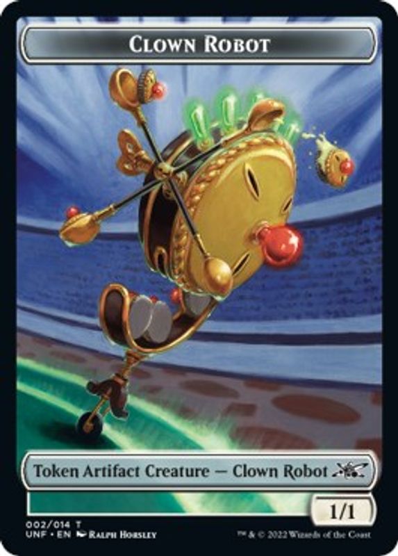 Clown Robot (002) // Food (010) Double-sided Token - Token