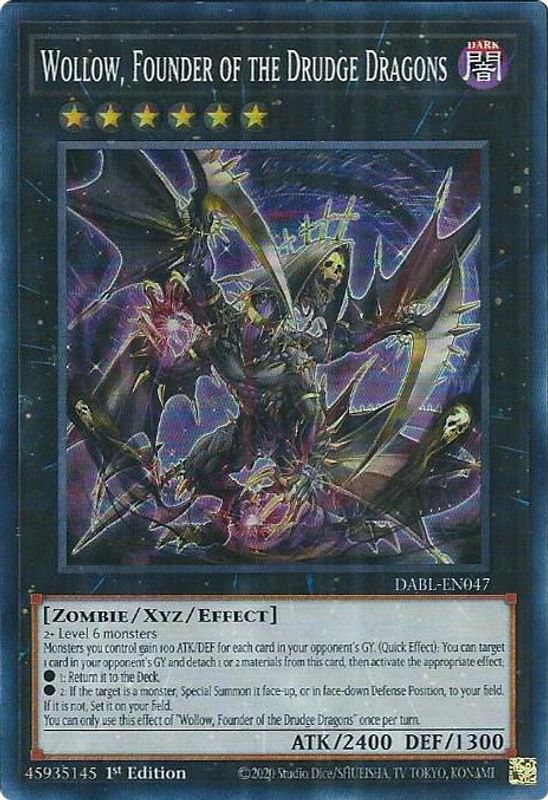 Wollow, Founder of the Drudge Dragons - DABL-EN047 - Super Rare