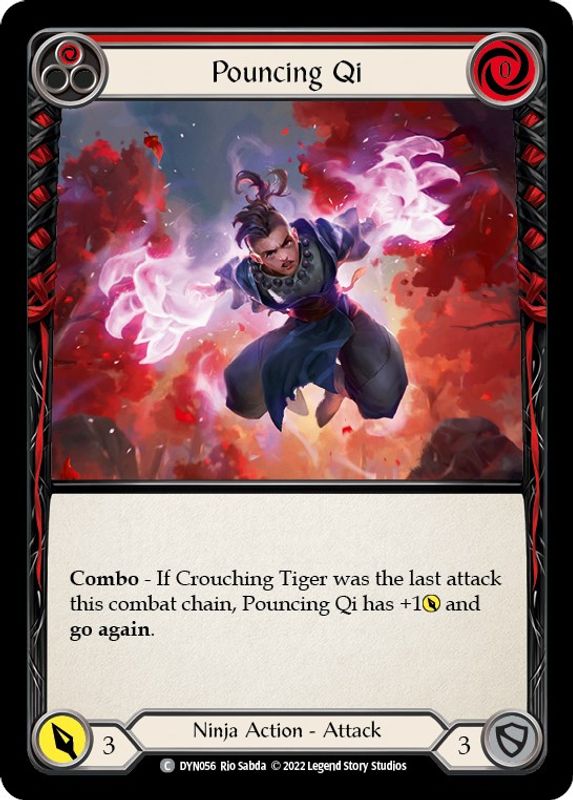 Pouncing Qi (Red) - DYN056 - Common