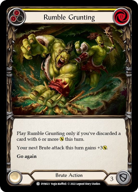 Rumble Grunting (Yellow) - DYN023 - Common