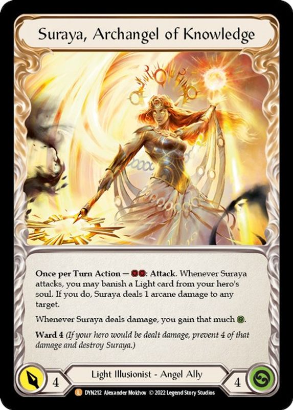 Invoke Suraya // Suraya, Archangel of Knowledge - DYN212 - Legendary