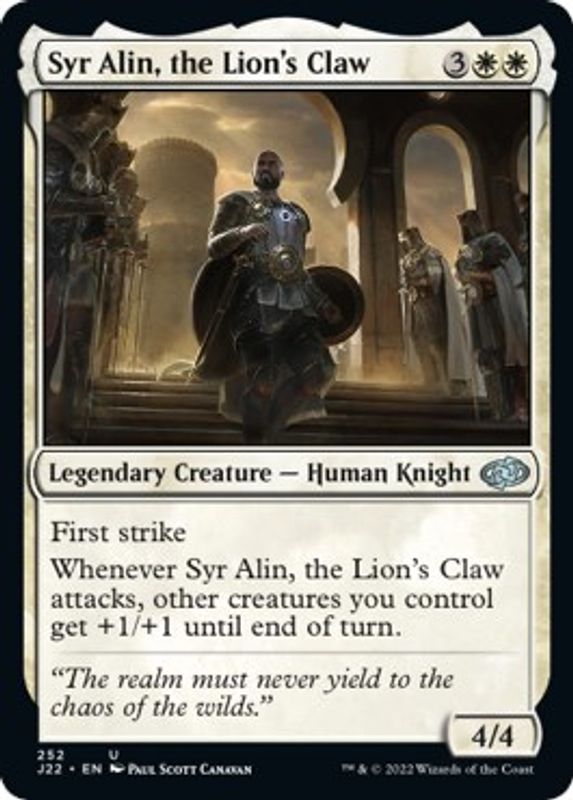 Syr Alin, the Lion's Claw - 252 - Uncommon