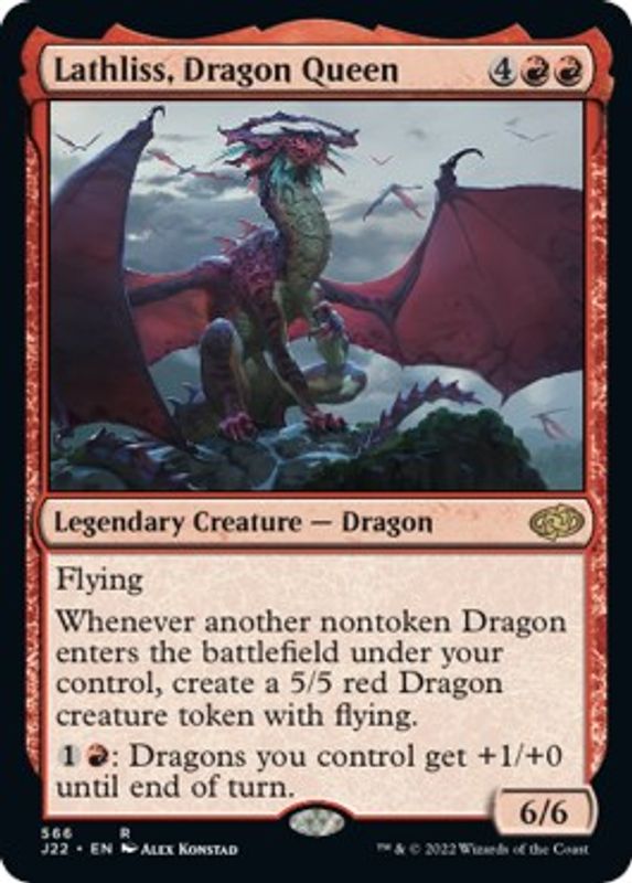 Lathliss, Dragon Queen - 566 - Rare