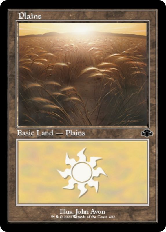 Plains (402) (Retro Frame) - 402 - Land