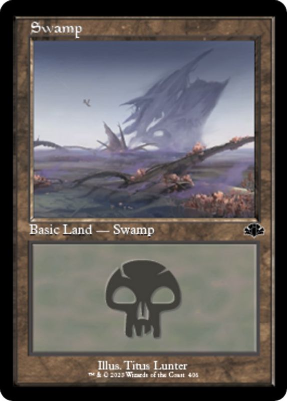 Swamp (406) (Retro Frame) - 406 - Land