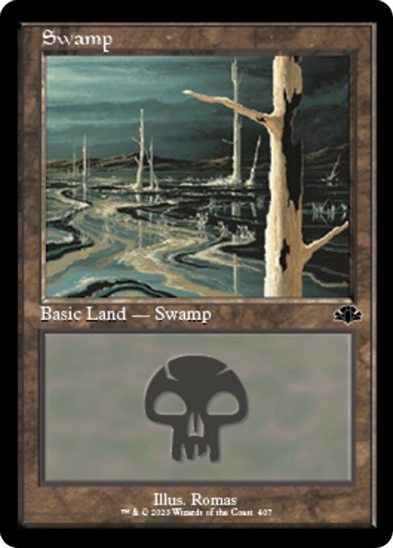 Swamp (407) (Retro Frame) - 407 - Land