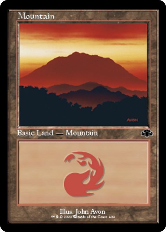 Mountain (409) (Retro Frame) - 409 - Land