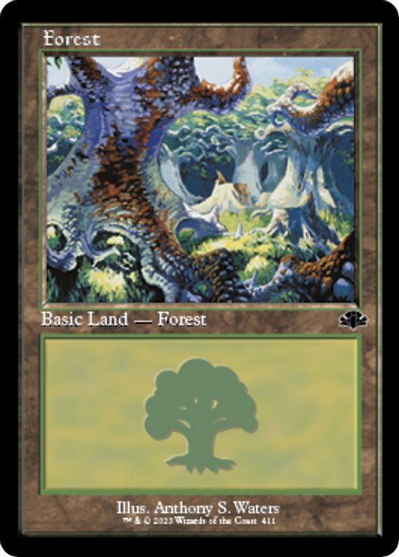 Forest (411) (Retro Frame) - 411 - Land