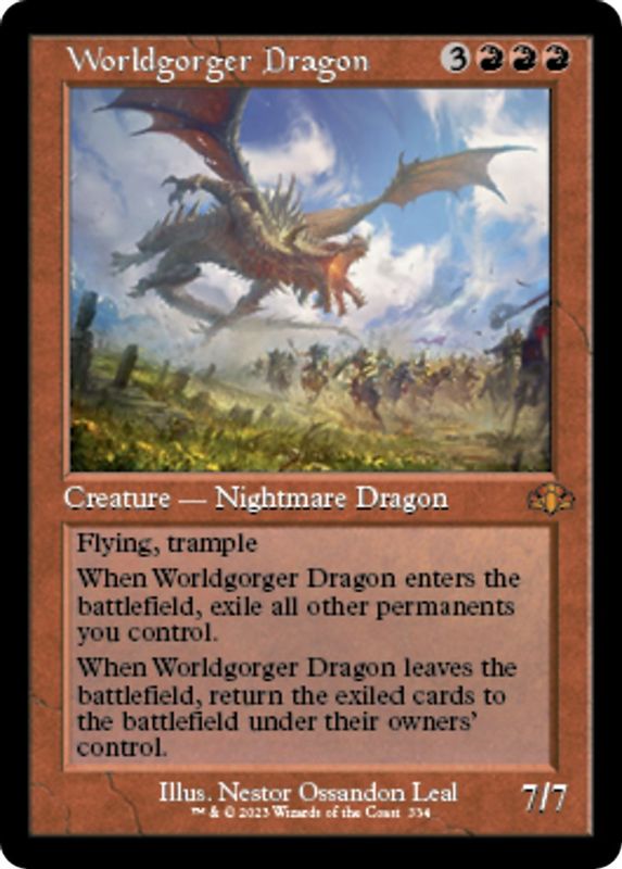 Worldgorger Dragon (Retro Frame) - 334 - Mythic