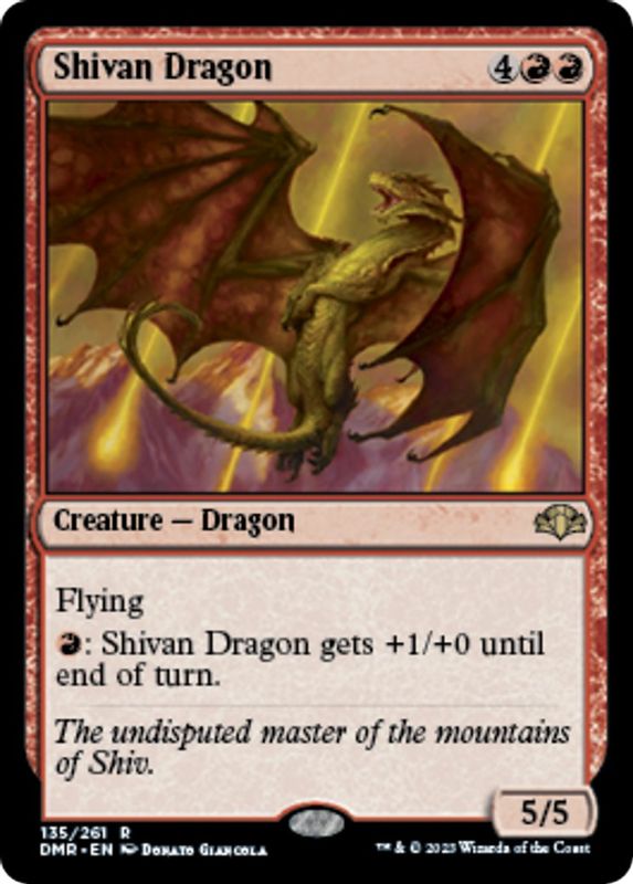 Shivan Dragon - 135 - Rare