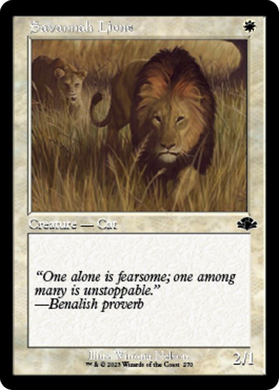 Savannah Lions (Retro Frame) - 270 - Common