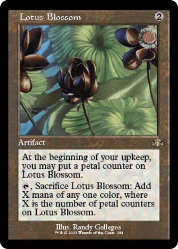 Lotus Blossom (Retro Frame) - 384 - Rare