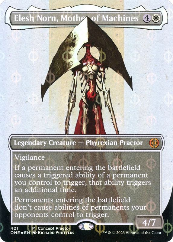 Elesh Norn, Mother of Machines (Concept Praetor) (Step-and-Compleat Foil) - 421 - Mythic