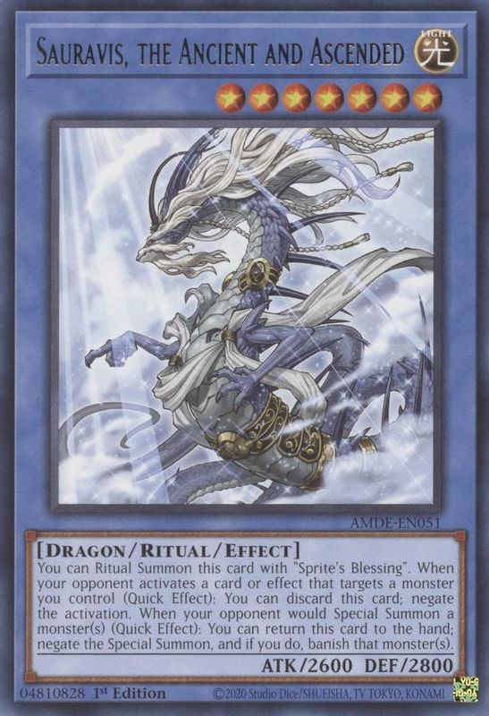 Sauravis, the Ancient and Ascended - AMDE-EN051 - Rare