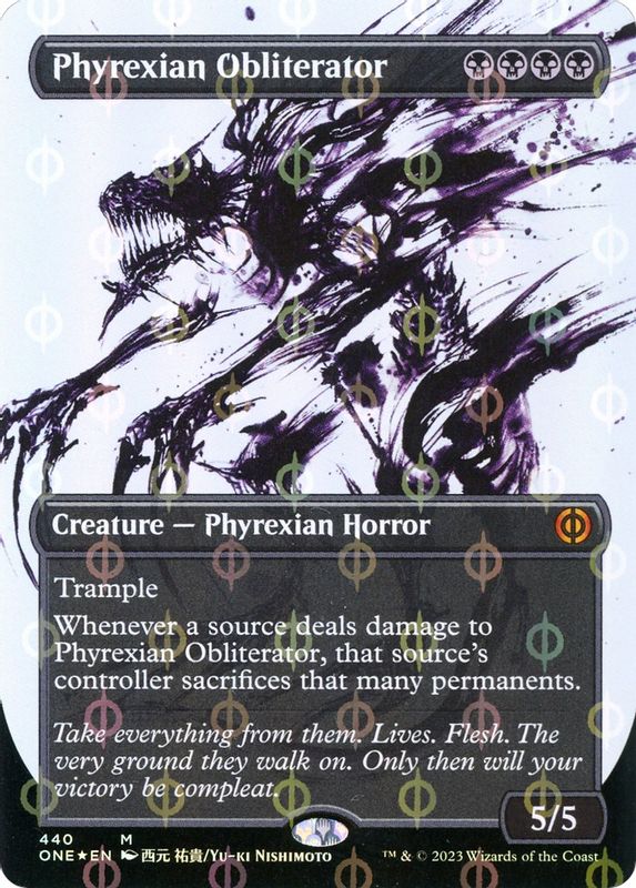 Phyrexian Obliterator (Showcase) (Step-and-Compleat Foil) - 440 - Mythic