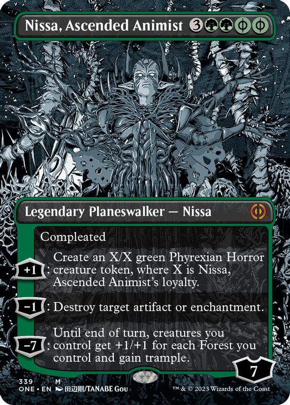 Nissa, Ascended Animist (Borderless) - 339 - Mythic