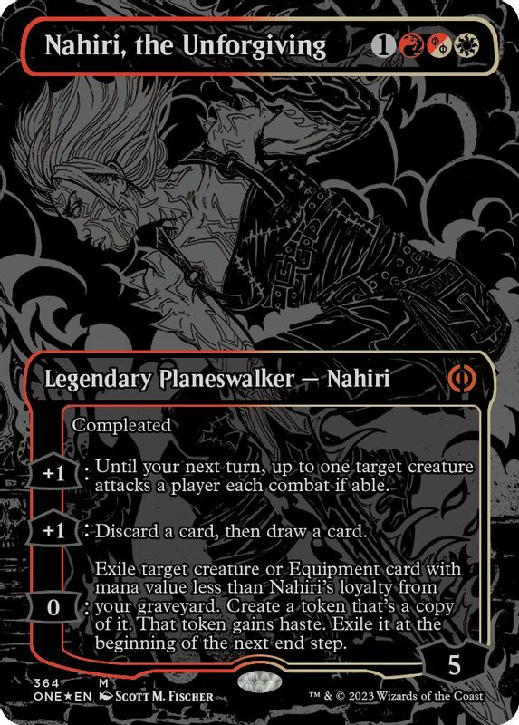 Nahiri, the Unforgiving (Oil Slick Raised Foil) - 364 - Mythic