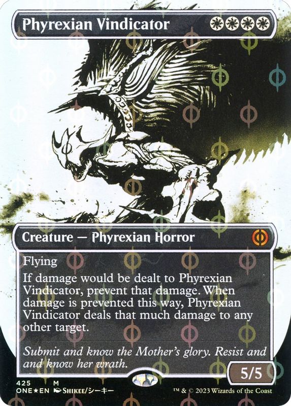 Phyrexian Vindicator (Showcase) (Step-and-Compleat Foil) - 425 - Mythic