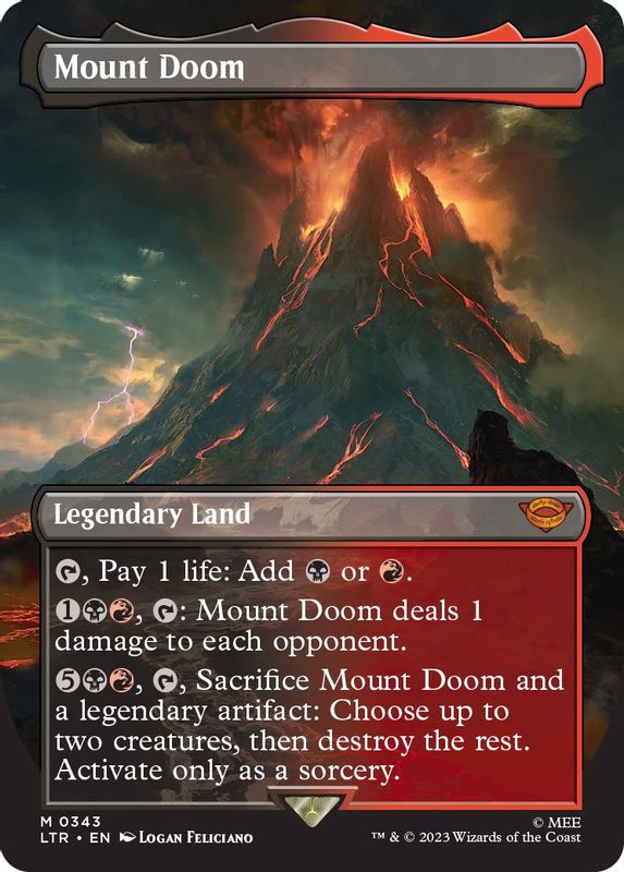 Mount Doom (Borderless) - 343 - Mythic