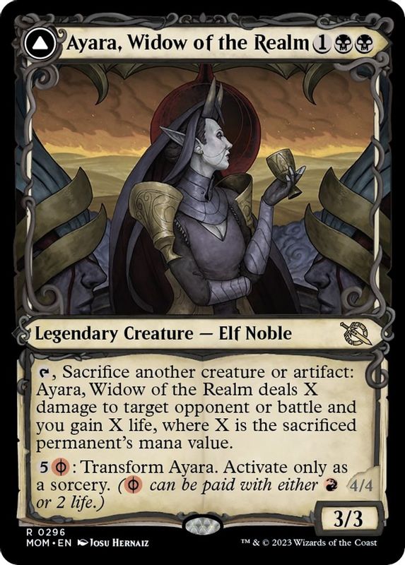 Ayara, Widow of the Realm (Showcase) - 296 - Rare