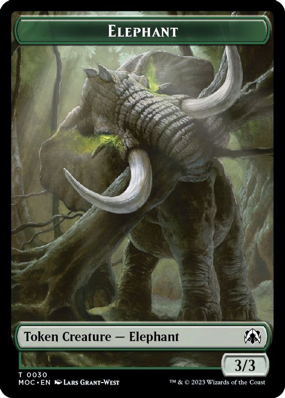Elephant // City's Blessing Double-sided Token - 30 // 45 - Token
