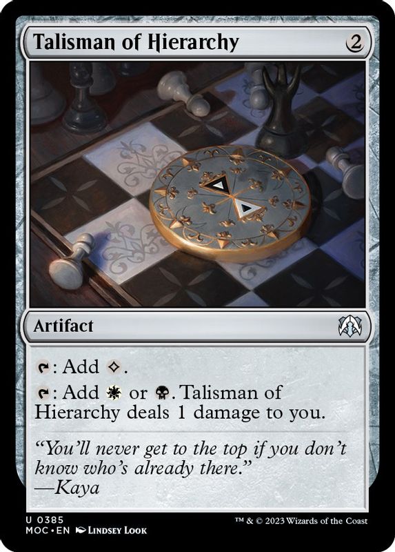 Talisman of Hierarchy - Uncommon