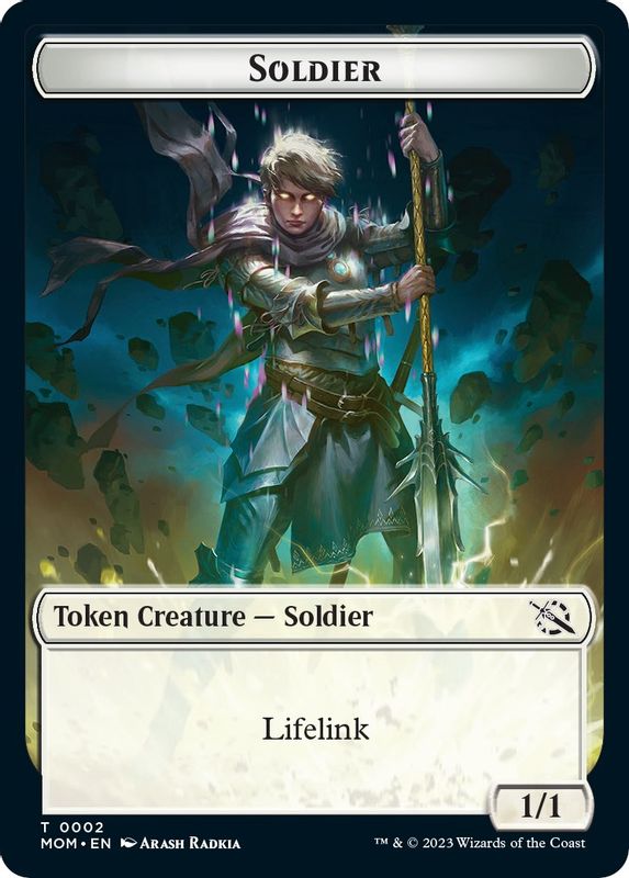 Soldier // Emblem — Wrenn and Realmbreaker Double-Sided Token - 2 // 23 - Token