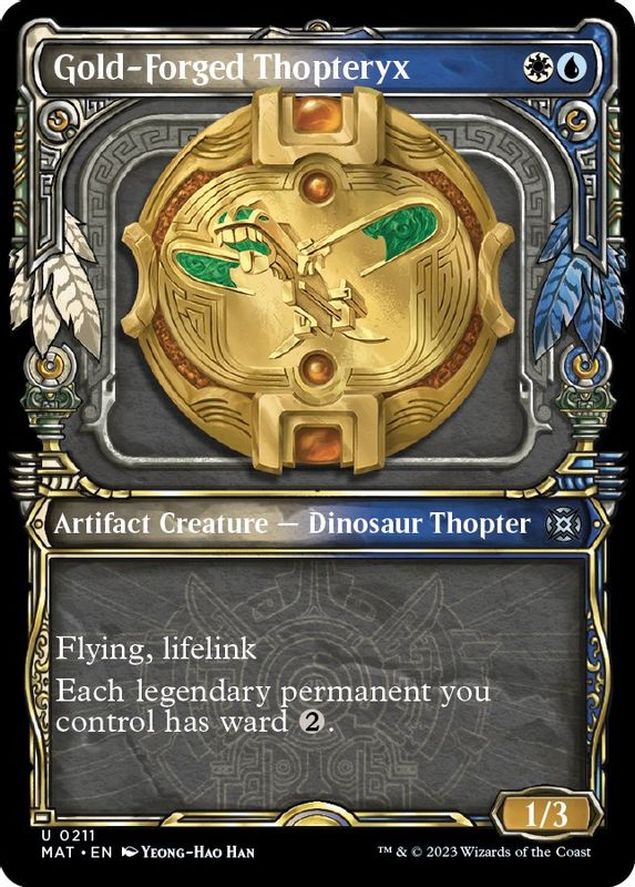 Gold-Forged Thopteryx (Halo Foil) - 211 - Uncommon