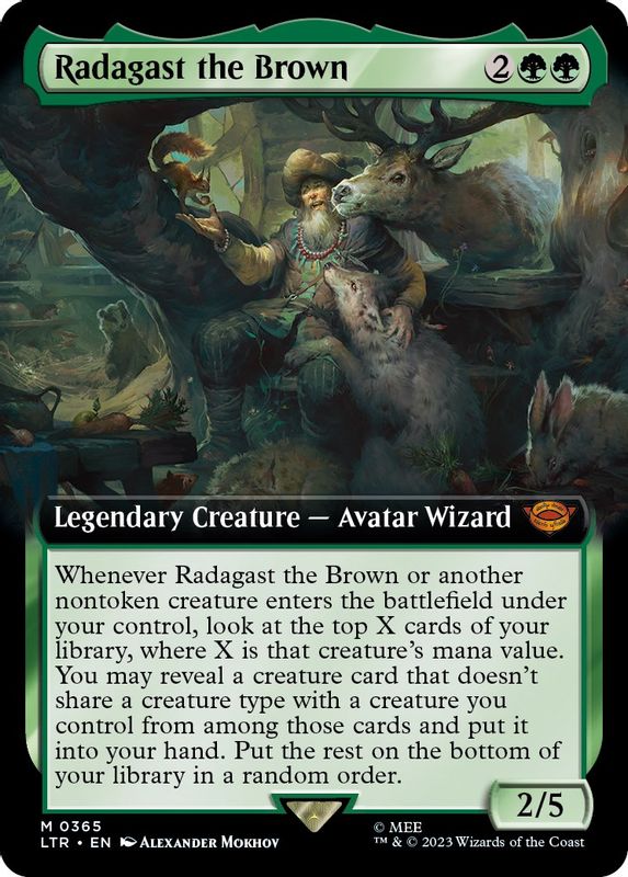Radagast the Brown (Extended Art) - 365 - Mythic