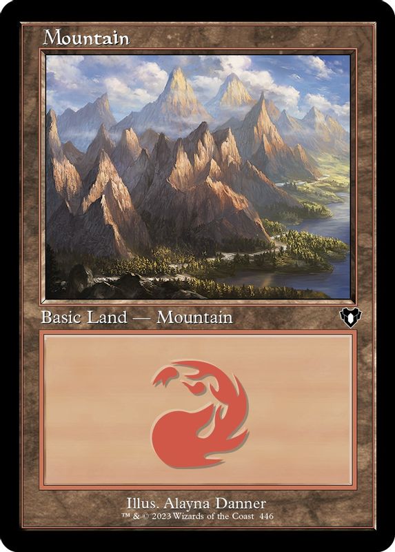 Mountain (446) (Retro Frame) - 446 - Land