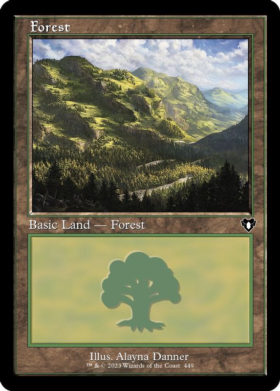 Forest (449) (Retro Frame) - 449 - Land