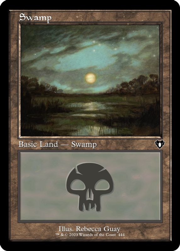 Swamp (444) (Retro Frame) - 444 - Land