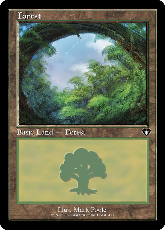 Forest (451) (Retro Frame) - 451 - Land