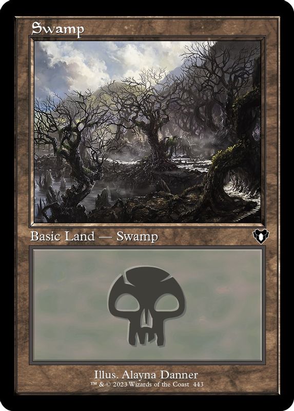 Swamp (443) (Retro Frame) - 443 - Land