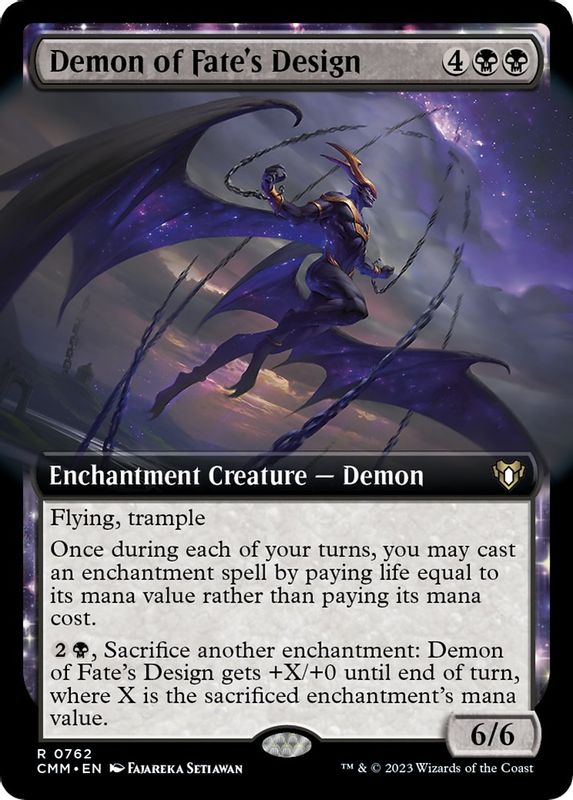 Demon of Fate's Design (Extended Art) - 762 - Rare