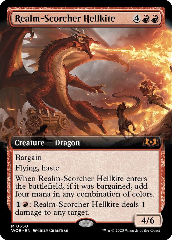 Realm-Scorcher Hellkite (Extended Art) - 350 - Mythic