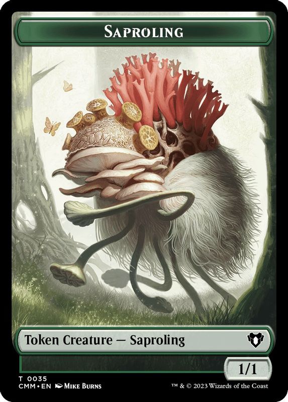 Saproling // Stoneforged Blade Double-Sided Token - 35 // 46 - Token