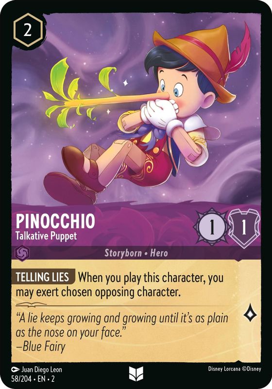 Pinocchio - Talkative Puppet - 58/204 - Uncommon