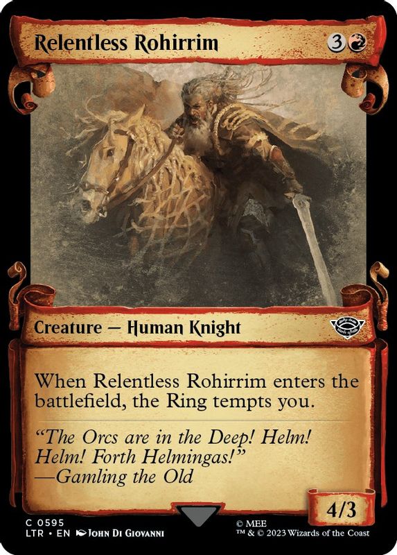 Relentless Rohirrim (Showcase Scrolls) - 595 - Common