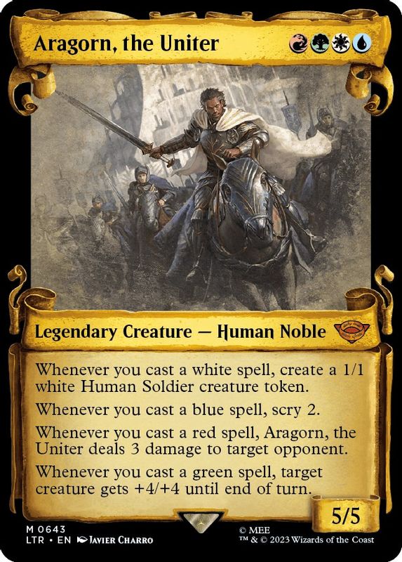 Aragorn, the Uniter (Showcase Scrolls) - 643 - Mythic