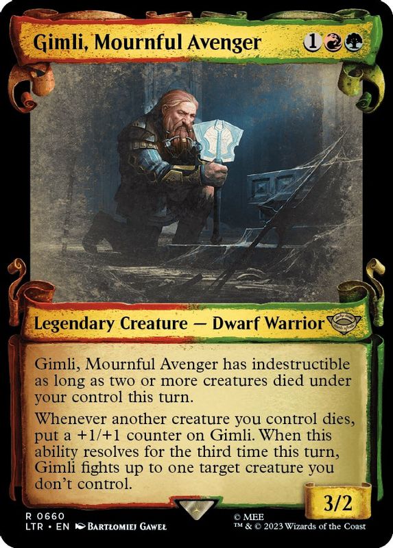 Gimli, Mournful Avenger (Showcase Scrolls) - 660 - Rare