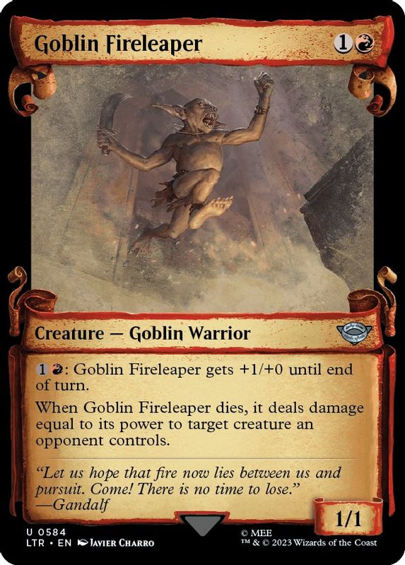Goblin Fireleaper (Showcase Scrolls) - 584 - Uncommon