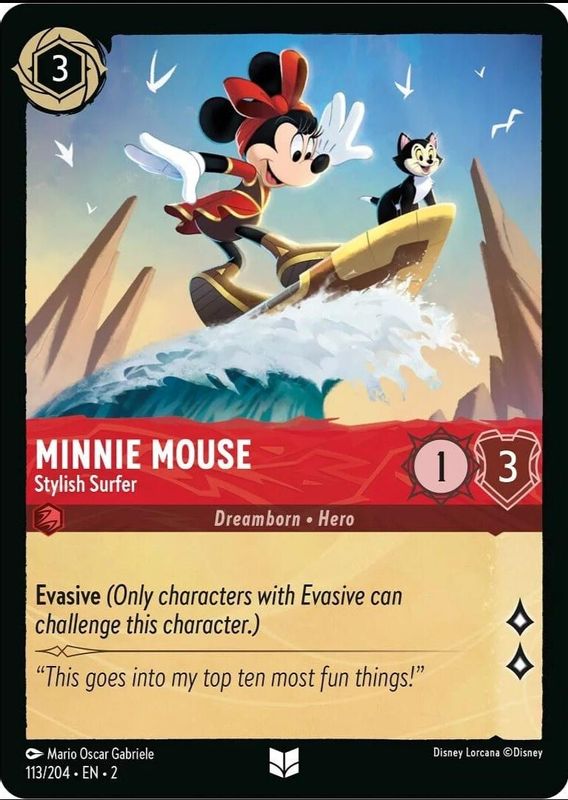 Minnie Mouse - Stylish Surfer - 113/204 - Uncommon